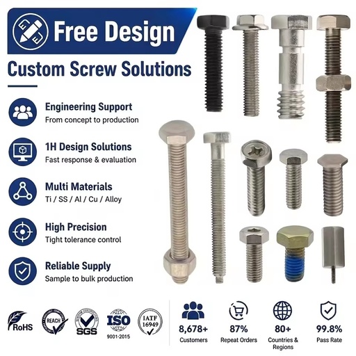 High Tensile M2 M3 M4 M5 M6 M8 M10 Stainless Steel Full Thread Hex Screw Nut and Bolt