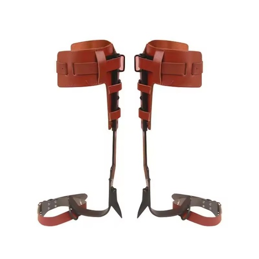 Safety Lanyard Products Belt Steel Type Climbing Irons Tree Wooden Pole Climber With Black Spikes Long and Short Gaffs