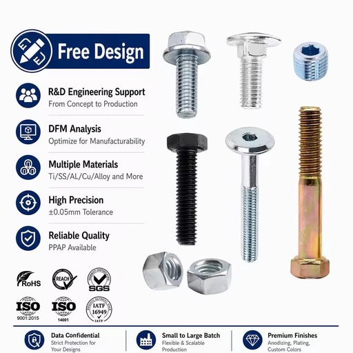 Mild Steel Bolt M10x1.25x16 X 50mm X55 Class Grade 5 8.8 10.8 10.9 Heavy Black Allen Key Hex Flange Connecting Nut and Bolts