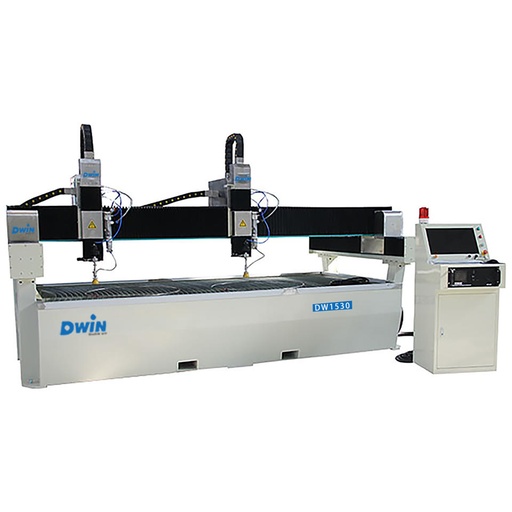 Double Head Cnc Water Jet Cutter Stone Waterjet Cutting Machine