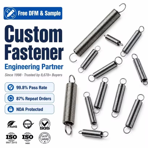 Custom Sus304 Stainless Steel Extension Carburetor with Tension Coil Spring Industrial Use Small Size