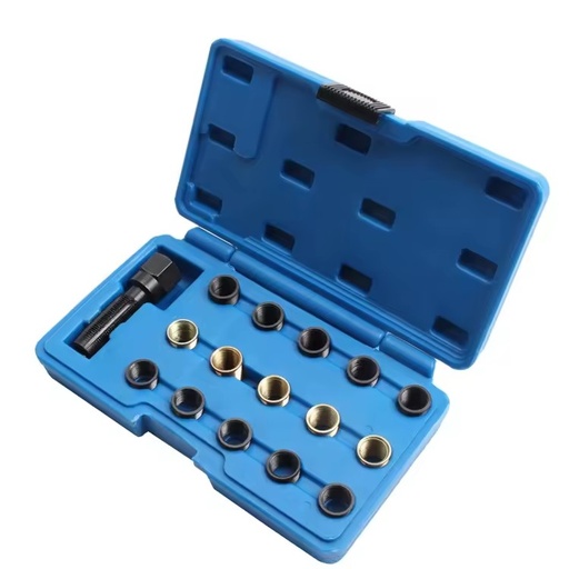 M14 Customizable OEM Hand Tool Kit Stainless Steel Bit Set Electrical Socket Wrenches Socket Box Car Spark Plug Tap Hole Package