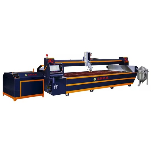 Five Axis Waterjet Bridge Cutting Machine 4000X2000mm Stone Water Jet Tile Cutter Equipment 45 Degree Cutting Machine
