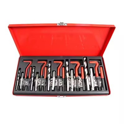 131-Piece Metric Steel Tap and Die Set for Stainless Steel for Thread Tapping Installation Repair Nesting