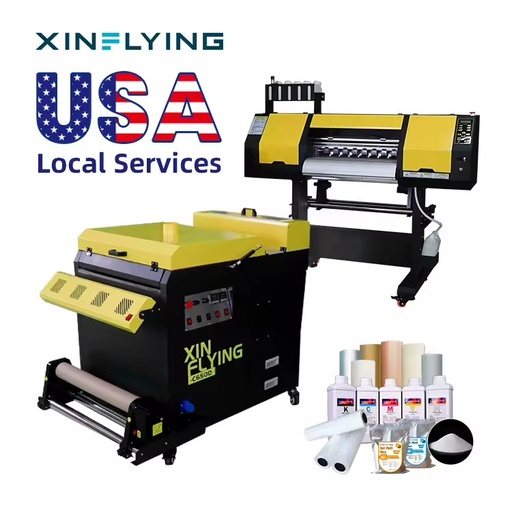 Warehouse 24 Inch Two I3200 Heads Dtf Printer Printing Machine with Shaker for t Shirt Support Local Services