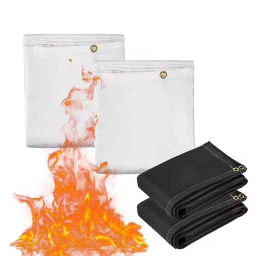 High-Temperature Fireproof Fiberglass Cloth New Type Industrial Flame-Retardant Welding Blanket 1mx1m