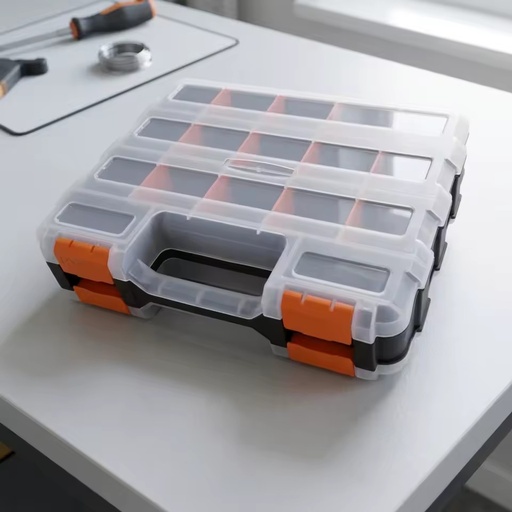 Portable Plastic Professional Outdoor Screws Nuts Nails Bolts Hardware Tool Storage Box