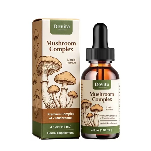 Wholesale OEM 10 in 1 Mushroom Tincture Organic Lion's Mane Cordyceps Reishi Non-GMO GMP Blend Full Spectrum