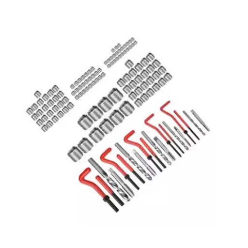304 Stainless Steel Thread Insert Repair Tool Kit for Vehicle Repair Includes 25-Piece Installation Tools Taps Drills Sockets