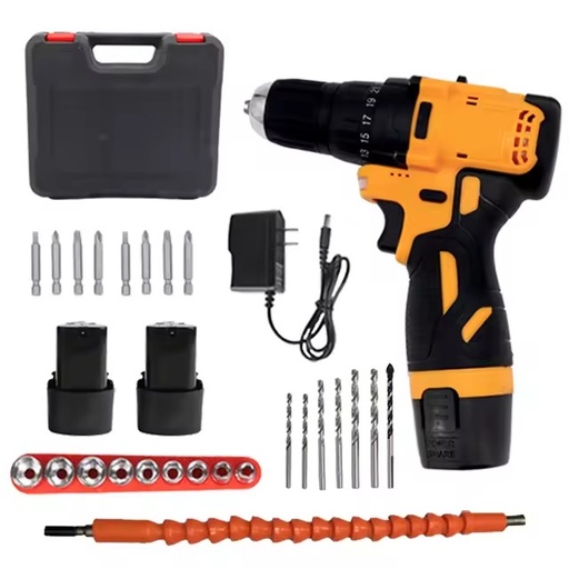 Handheld 12V Electric Cordless Power Drill Set Includes Other Power Tool Accessories