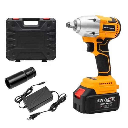 Battery-Powered 20V Li-Ion 1/2-Inch Hexagonal Industrial Grade Torque Wrench with 200Nm Max Torque