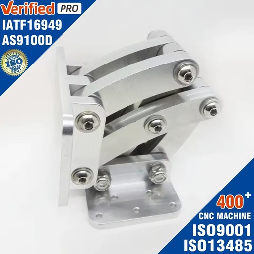 CNC Machining Custom Small Scissor Hinges Aircraft Grade Aluminum Stainless Steel HW Heavy Duty Hidden Scissor Hinge