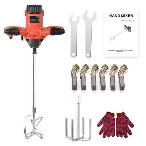 Factory Direct Sale 2400W /3500W Electric Handheld Concrete Mixer Industrial Grade with Adjustable 6-speed for Paint Cement