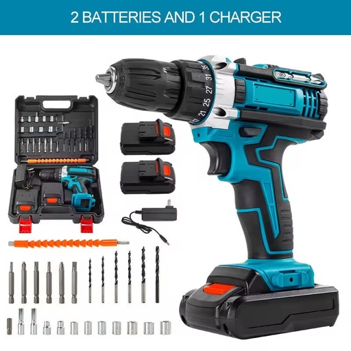 Power Tools Kit Set Taladrosd Borehole Drilling Machines Electric Drills Cordless Screwdriver Impact Sets Hard