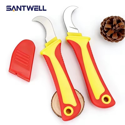 Wholesale 1000V Insulated Electrician Knife Professional Cable Stripping Knife Fixed Blade Cable Knife Cheap and High Quality