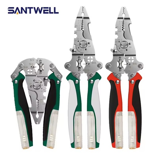 New Arrival Multi-functional Folding Wire Strippers | Built-in Test Pencil for Electrician Wire Cutting/Stripping Tools