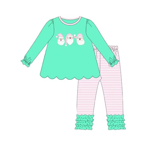 SUTUTU-2 GLP2575 Christmas Santa Long Sleeve Girls Sleepwear Outfit 3-6M 250g Preorder Available