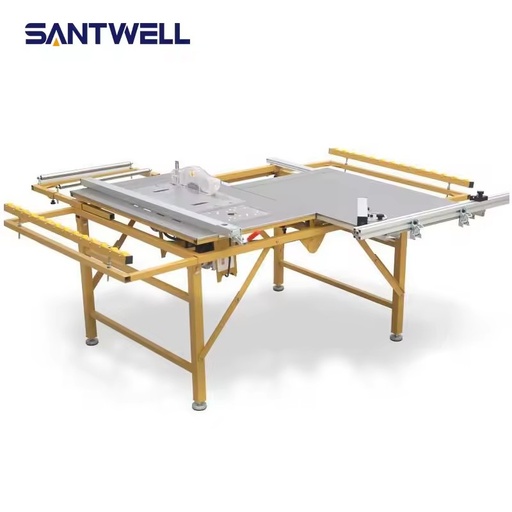 Portable Folding Table Saw with Sliding Rail - Precision Woodworking Carpentry Workbench (No Blade Included)