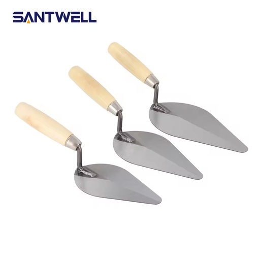 High Carbon Steel Bricklaying Trowel | Ergonomic Handle Pointing Trowel Masonry Tool for Plastering Concrete Tile Work
