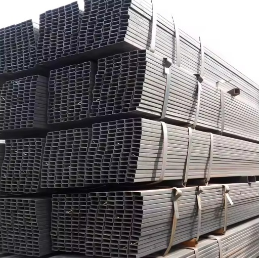 ERW Welded Rectangular Square Steel Tubing Pipe 2" X 4" Cold Formed Mild Steel Galvanized Hollow Section
