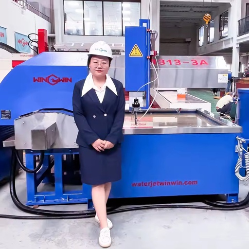 1300x1300mm Small Waterjet Cantilever Type Glass Waterjet Cutter Kitchenware Water Jet Cutting Solutions