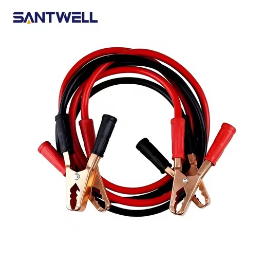 Heavy Duty 1/0 AWG Pure Copper Jumper Cables, 1-5M Car Battery Booster Cables with Alligator Clips for 12V/24V Emergency Start
