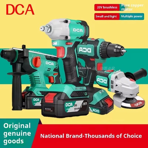 Dongcheng 20V Industrial Power Tool Set 3-Piece Dual-Purpose Electric Hammer with Hard Case DCA's OEM Customization Supported