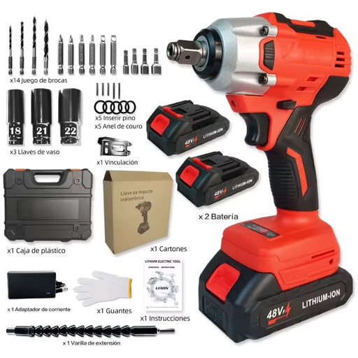 Industrial Grade Lithium Electric Brushless Impact Wrench 12/20/21V Cordless Torque Screwdriver for Foreign Trade