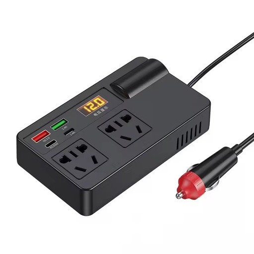 Super Fast High-Power Car Charger Inverter Converter Durable 12-24V to 220V Socket Super Fast Charging Plug Cigarette Lighter