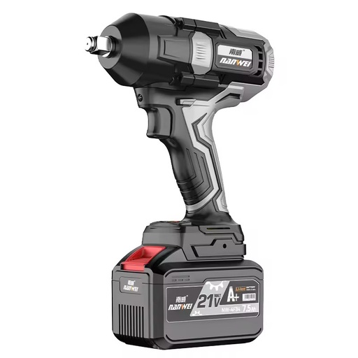 Industrial Grade 21V Rechargeable Brushless Electric Impact Wrench DIY Repair-Grade with LI-Ion Battery Rated 220V