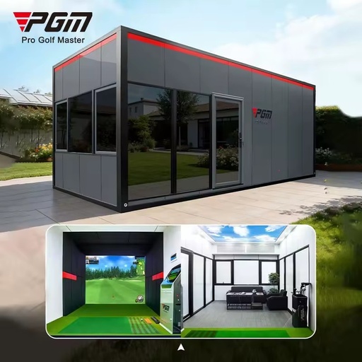 PGM YGF001 Outdoor Golf Simulator System Luxury Decoration KTV Cinema Capsule Container House for Home and Commercial Use