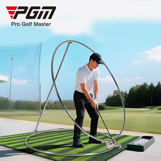 PGM HL016 Frame Circle Adjustable Angle Golf Swing Plane Trainer for Adults and Juniors