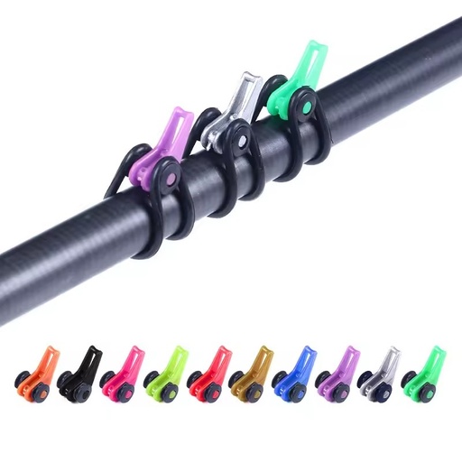 Multicolor QT009 10pcs/bag Fishing Accessary Tool Plastic Rubber Ring Fishing Rod Easy Hook Keeper Holder for Hanging Bait Lure