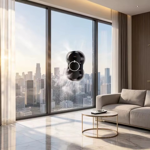 Electric Precise Water Output Robot Vacuum Prevents Glass Residue Integrated Adsorption-Lock Ensures Stable Cleaning Brushless