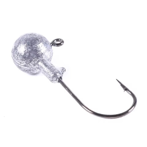 Wholesale JI004 7g Unpainted Round Ball Lead Jig Head Fishing Hook