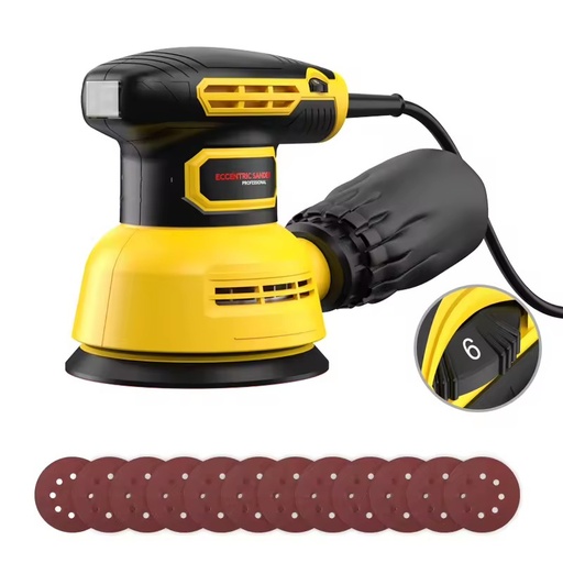 5-Inch Random Orbital Sander 12000RPM Electric Orbital Sander with 6 Various Speeds
