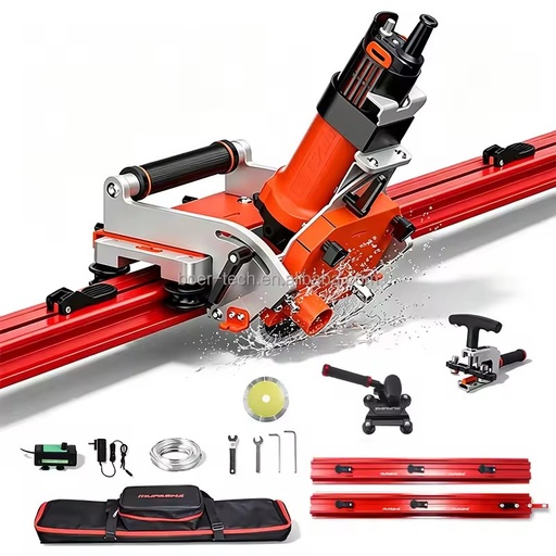 Electric Tile Cutter 45 Degree Large Format Water Jet Ceramic Track Cutter Porcelain Marble 2m Portable Chamfer Miter Cutter