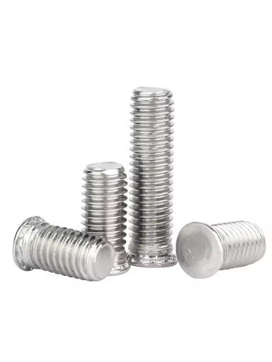 304 Stainless Steel Grade 4.8 Solid Rivet Screws Press-Fit Bolts M3-M8 Wear Resistant Corrosion Resistant External Hex National