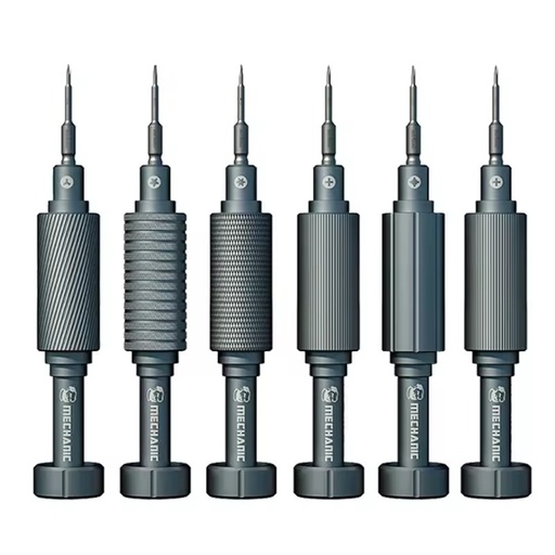 MECHANIC 6 in 1 3D Non-Slip Disassemble Repairing Magnetic Steel Screwdriver Set for iPhone Android