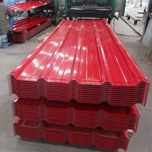 Galvanized Corrugated Steel Roofing Tile Sheets 0.12-0.15mm for House Industrial Roof, Rust Resistant