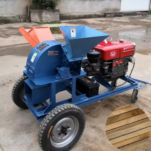 18hp Diesel Engine Forestry Machinery Bamboo Wood Sawdust Crusher Scraps Garden Branches Wood Crusher Machine