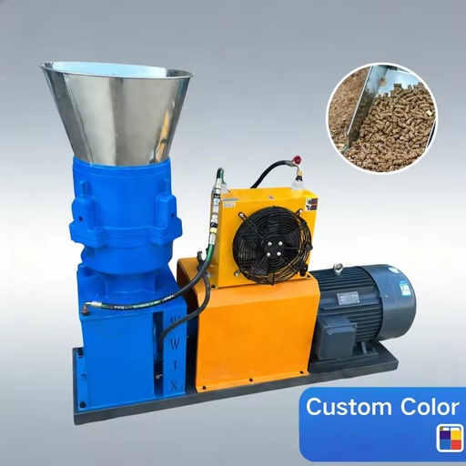 New CE ISO Certified High Carbon Steel Feed Pellet Machine Air Cooling 500-1000kg/h Capacity Customizable 2-8mm Pellet Size High