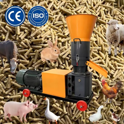 380V Industrial Electricity High Productivity Roller Rotary Feed Pellet Machine Motor Components for Animal Feed Processing