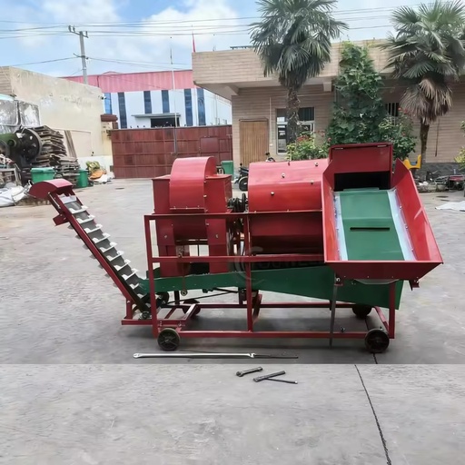 High-Capacity Peanut Picker Agricultural Groundnut Combine Harvester with Motor Minimizes Damage for Farms