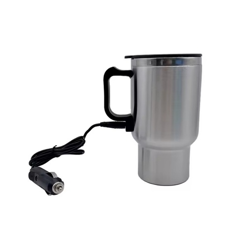 450ML 12V Smart Heating Travel Mug Stainless Steel Electric Water Kettle for Car Coffee Thermos Bottle for Vehicle Tumbling