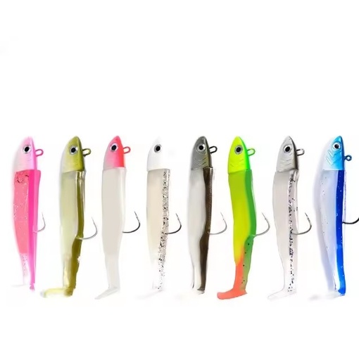 Soft Lead Head Fish Fishing Lures Artificial Swim Bait Jig Heads for River Lake Stream Slice