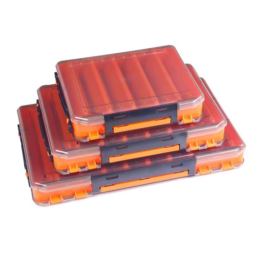 Plastic Factory Fishing Tackle Box with Adjustable Dividers Fishing Lure Storage case Fishing Box