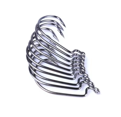 Fishing Hooks with Circle Beak Point High Carbon Steel Single Hook Worm Hook