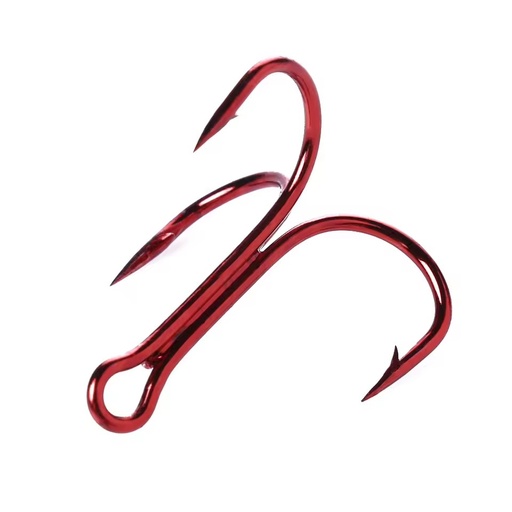 Carbon Steel Treble Fish Hooks 20pcs/box Triple Fishing Hooks