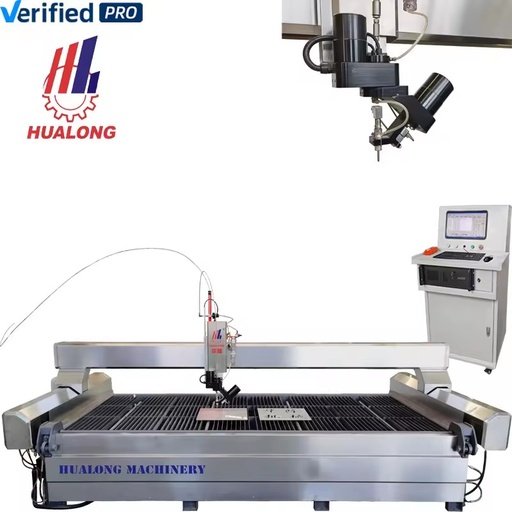 Stone Machinery Desktop High Pressure Small Waterjet Marble Ceramic Tiles Cutter Water Jet CNC Cutting Machine for Sale